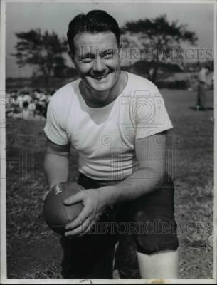 #ad 1941 Press Photo Football Cch Charles D. Campbell at the Shaw practice field $24.99