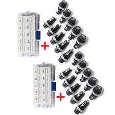 200PCS Glass Tube Fuse Kit  20PCS Fuse Holder Panel Mounted Screw Cap 5x20mm