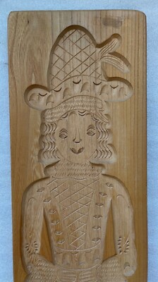 Hand Carved Wood Gingerbread Cookie Mold Feet Tall, Never Used