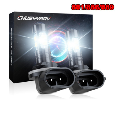 2PCS Super Bright 6000K White 881 LED bulbs for Deere Gator Projection Bulb