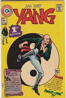 Yang #1 1973 Bronze Age-Charlton Comics VG/FINE