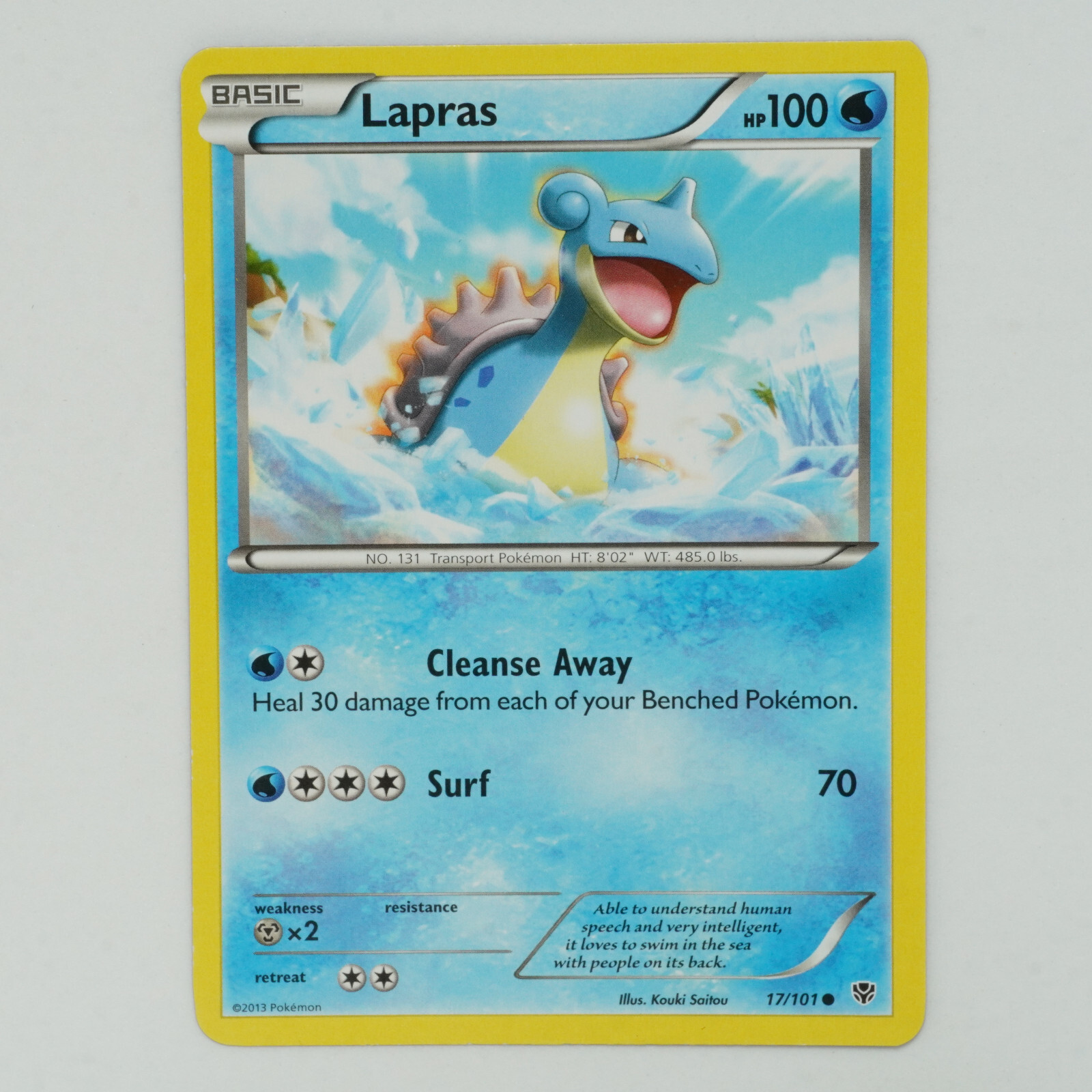 Lapras 17/101 Common Black & White: Plasma Blast Pokemon Card