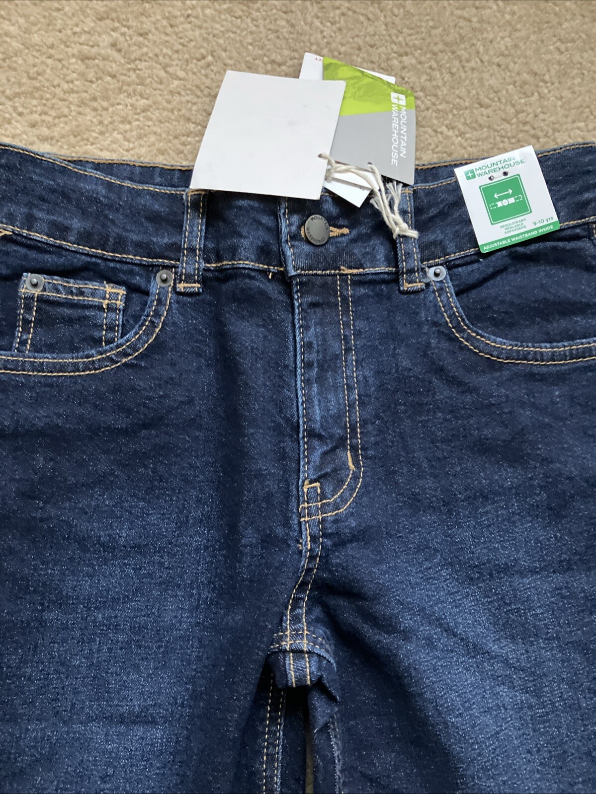Boys! Mountain Warehouse Blue Denim Shorts Age 9-10 Years RRP £19.99 Adjustable- image 9
