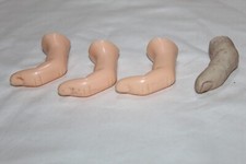 Vintage 1970s 4 Digit Hooks Art Plastic Finger Novelty Wall Hangers