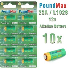 10 x P23GA 23AE 12v MN21 k23A LRV08 23A 12V PoundMax Alkaline Security Batteries
