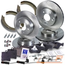 4x BREMSSCHEIBE+BREMSBELÄGE+BREMSBACKEN VORNE+HINTEN FÜR MERCEDES E-KLASSE W210 4x BREMSSCHEIBE+BREMSBELÄGE+BREMSBACKEN VORNE+HINTEN FÜR MERCEDES E-KLASSE W210