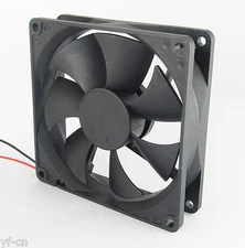 1pc 120x120x25mm 120mm 12025 7 blades 5V 12V 24V 2pin Brushless DC Cooling Fan