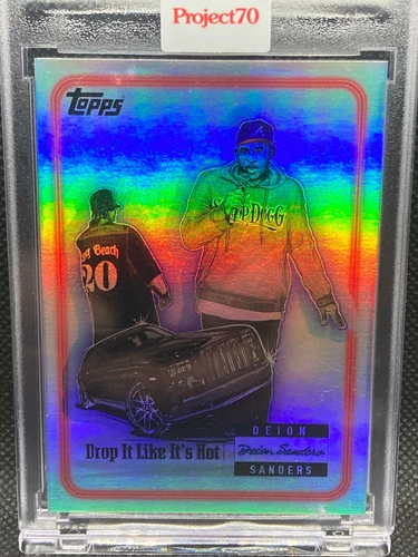 2021 Topps Project 70 Deion Sanders by Snoop Dogg Rainbow Foil /70 Parallel #463