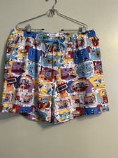 Penguin Munsing Wear Rare Print Men s Swim Trunks Sz XXL