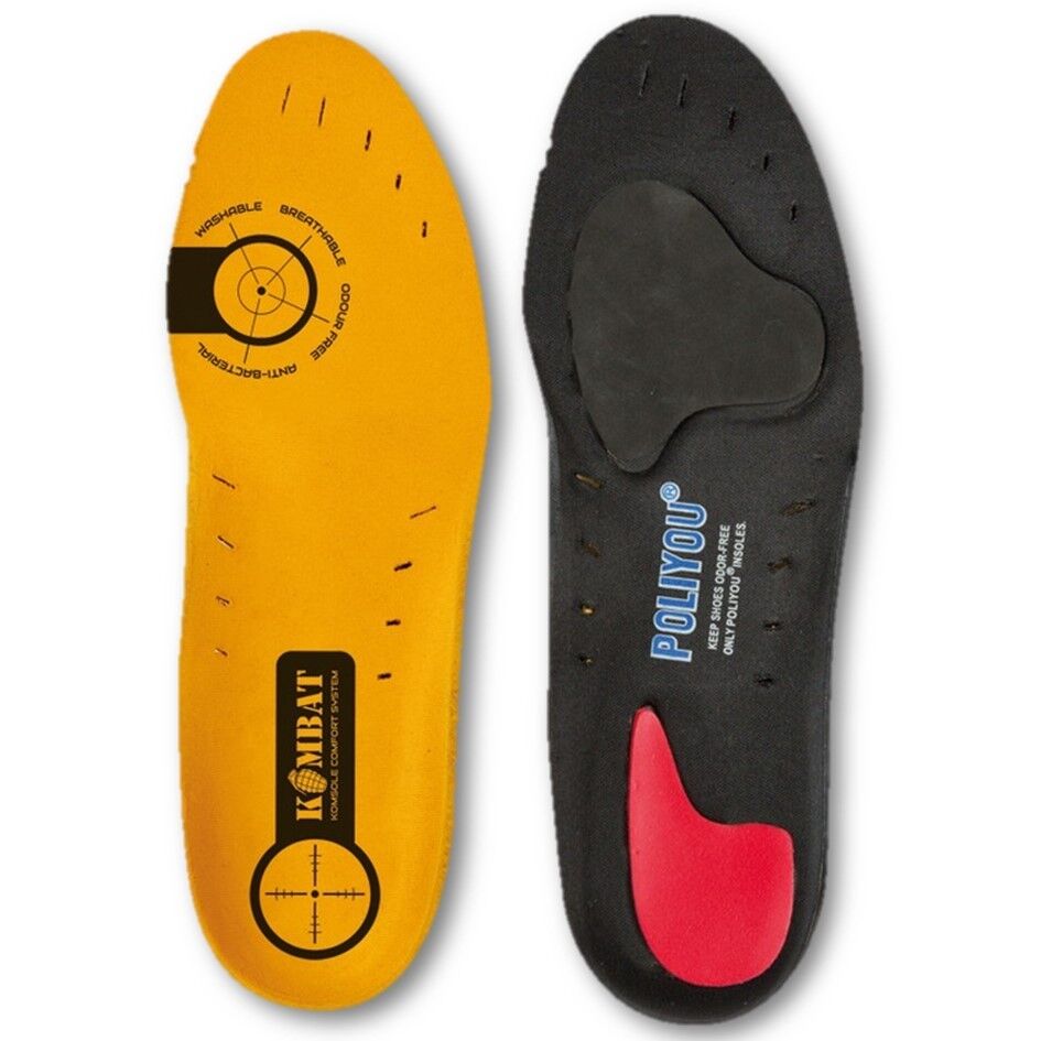 KOMSOLE INNER SOLES THICK PADDED SHOE INSOLE BOOT LINERS INSERTS DOUBLE LAYERED 