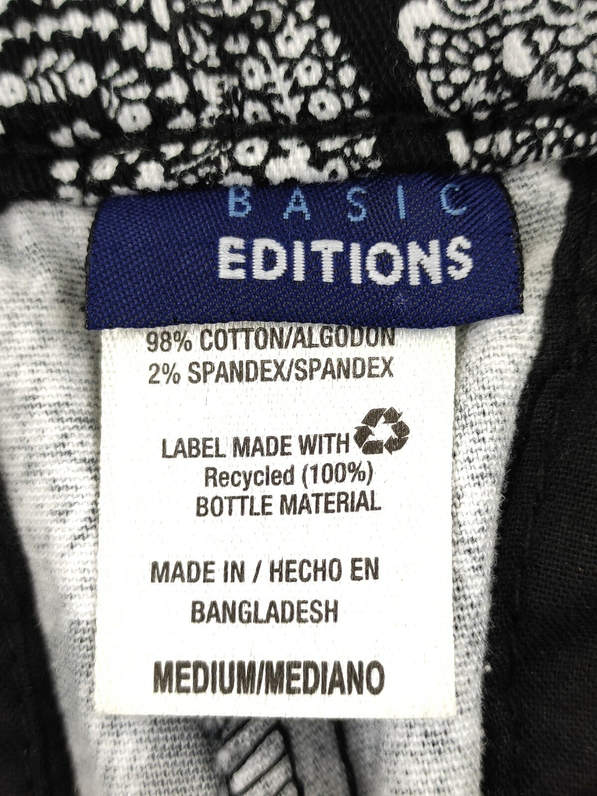 Women's Shorts Basic Editions Blue White Size M F… - image 5