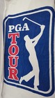 PGA Tour Vintage White Beach Bath Towel Golf Open Logo Blue Red Thick Large