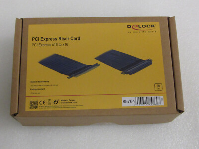 DeLock 85764 PCI Express x16 to x16 Riser Card mit flexiblem 30cm Kabel