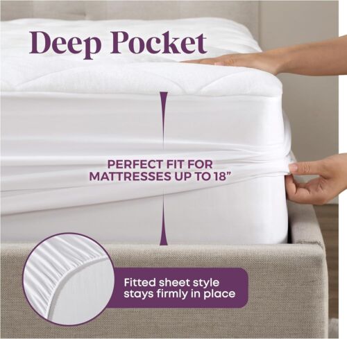 Circles Home Double Puff Fleece Matratzenauflage - Bild 6 von 9