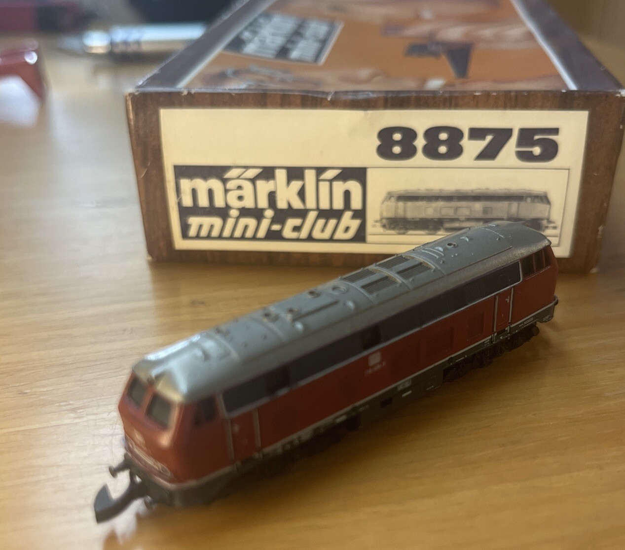 RARE Marklin Miniclub 8875 Z Scale DB Diesel Locomotive Class 216 NEW ...