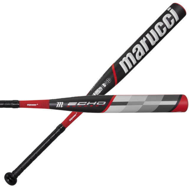 MARUCCI Echo DMND Fastpitch BAT, barillet de 6,3 cm, 71,1 cm/453,6 g, blanc/doré