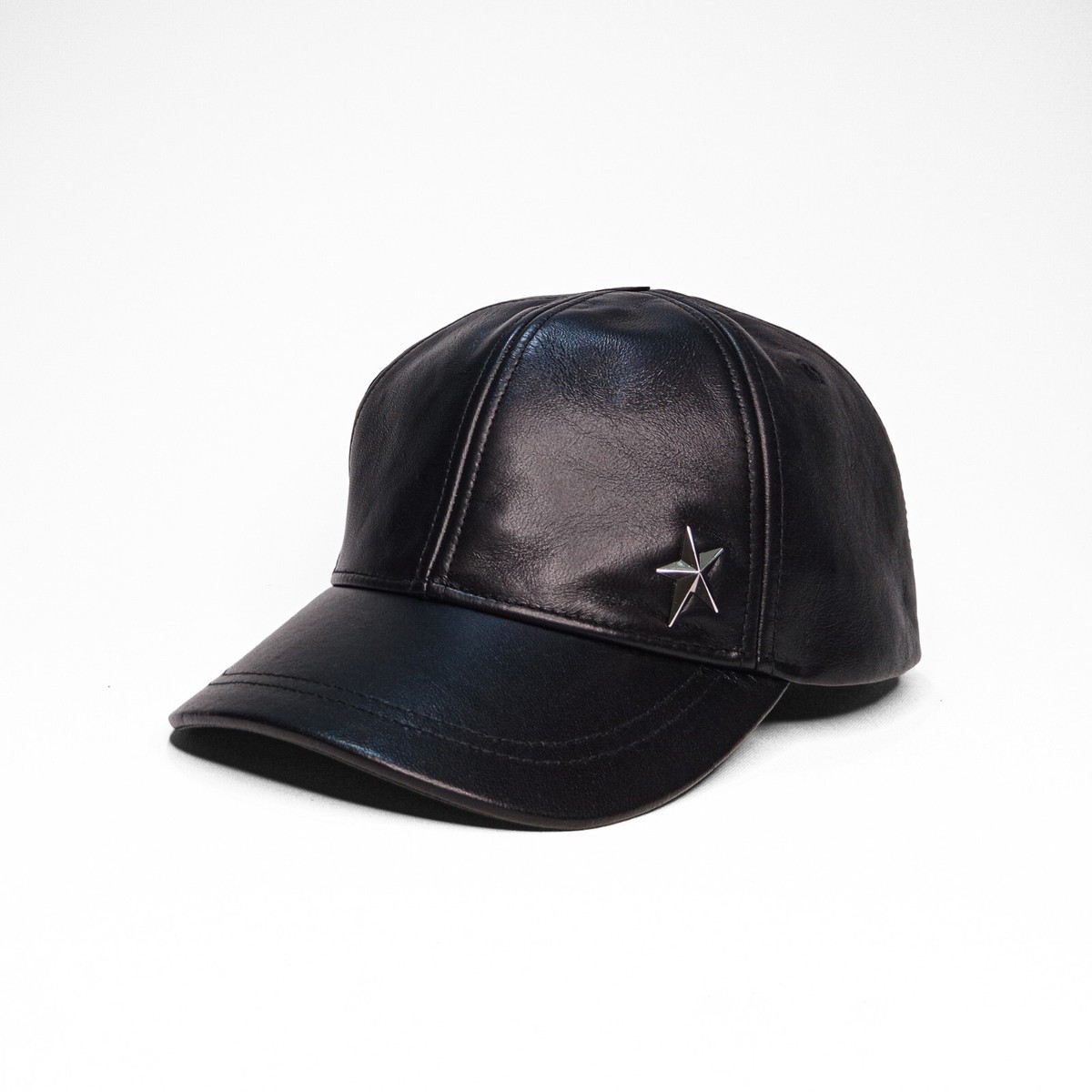 mugler x h&m leather baseball cap 1151367 L BLACK METAL STAR  