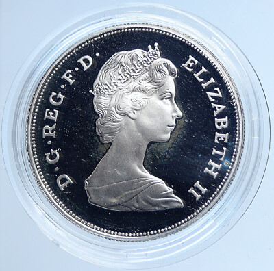1980 GREAT BRITAIN Elizabeth II Birthday Old PROOF SILVER 25 Pence