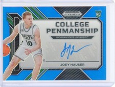 2023-24 Panini Prizm Draft JOEY HAUSER Blue AUTO Autograph RC Rookie 34/149