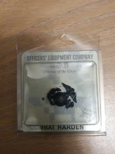  Officers Equipment Company USMC Enlisted Service Cap Hat Black EGA SMALL 