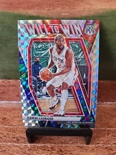 2020-21 Prizm Mosaic Kawhi Leonard Will To Win Silver Reactive #3