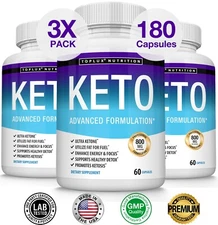 Keto Diet Pills BHB - Advanced Ketogenic Fat Burner 3X Supply