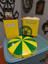 MERITUS INDUSTRIES PLASTIC DOLL ICE CREAM PUSH CART RARE