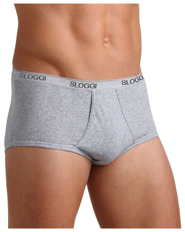 Sloggi UOMO Basic MAXI CONFEZIONE DA 2 PEZZI mutande slip men APERTE DAVANTI Slo - Immagine 3 di 3