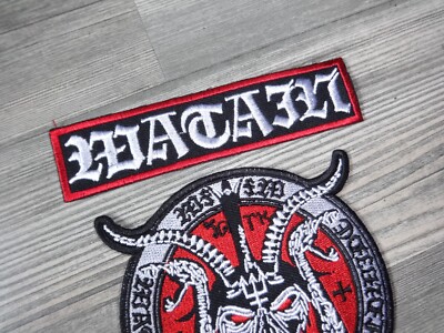Watain Shape Set Patch Black Metal Dissection Mayhem Mgla Immortal Xasthur Rok