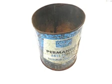VINTAGE USED EMPTY ONE GALLON SEARS PERMANENT ANTI-FREEZE AND SUMMER COOLANT CAN