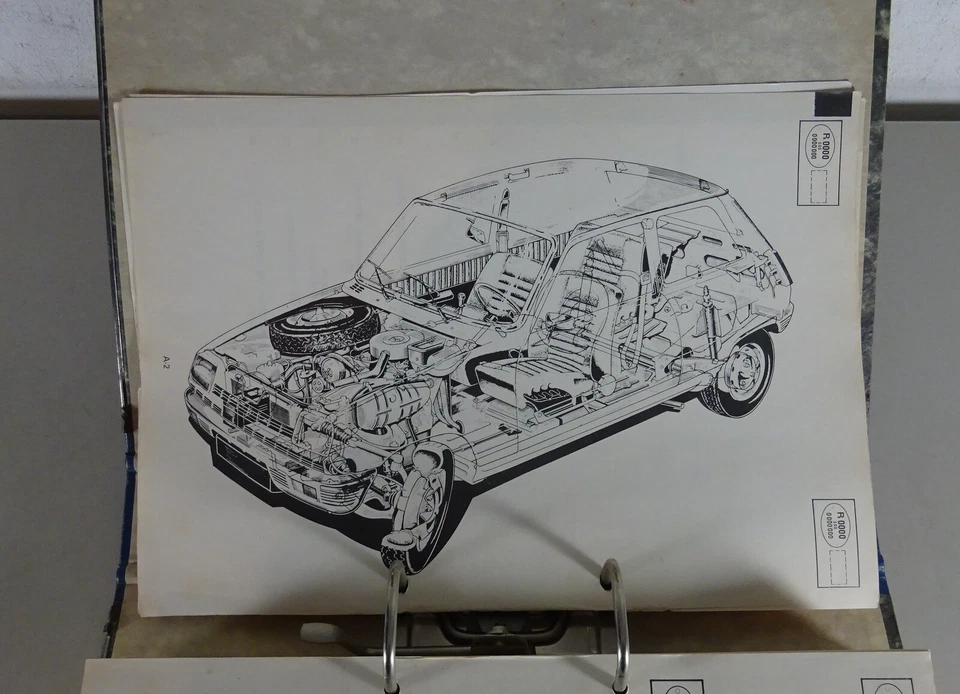 Manual De Taller / Guía De Reparación Renault 5 R1220 - R2382 Mecánica 10/1977 - Imagen 3 de 4