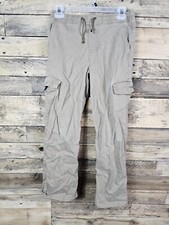 Wrangler Cargo Pants L 10/12 Boys Waist Unstretched 26" Hips 31" Inseam 25"