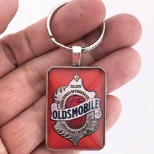 Antique 1897-1919 Oldsmobile Emblem Logo Emblem 1" x 1.25" Diameter Keychain