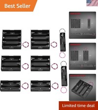 Compact 18650 Battery Holder Set with 4 Voltage Ratings - 8 Pieces for DIY Needs