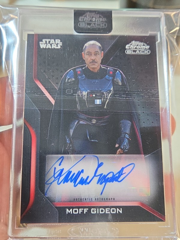2022 Star Wars Chrome Black Dark Side Giancarlo Esposito as Moff Gideon Auto
