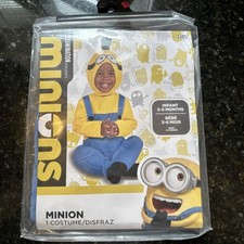 Minion Halloween Costume Infant 3-6 Months Rise Of Gru Boy Girl Party 2 Pieces