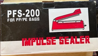 PFS-200 Hand Impulse Sealer Heat Seal Plastic Poly Bag Closer