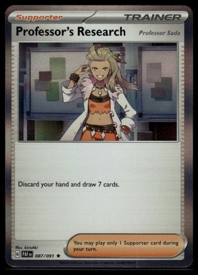 Professor's Research - Rare SV: Paldean Fates 087/091 Holo NM
