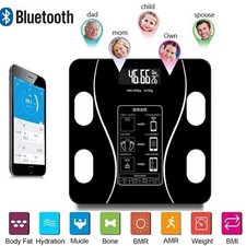 Digital 180KG Bathroom Scales Weighing Smart Body Fat BMI Bluetooth Weight Scale