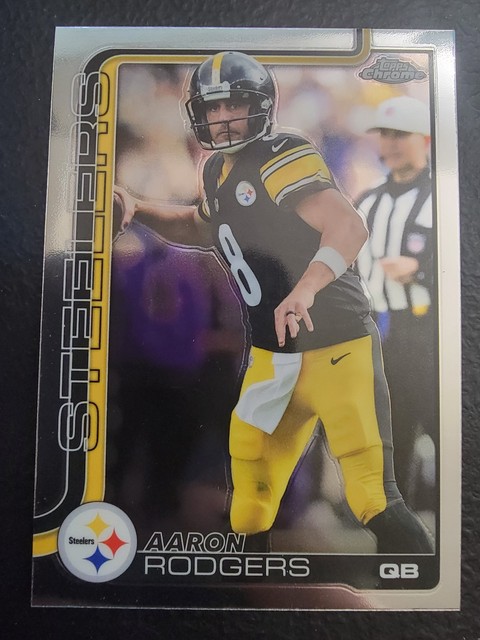 2025 Topps Chrome Football Aaron Rodgers #255 Base Card