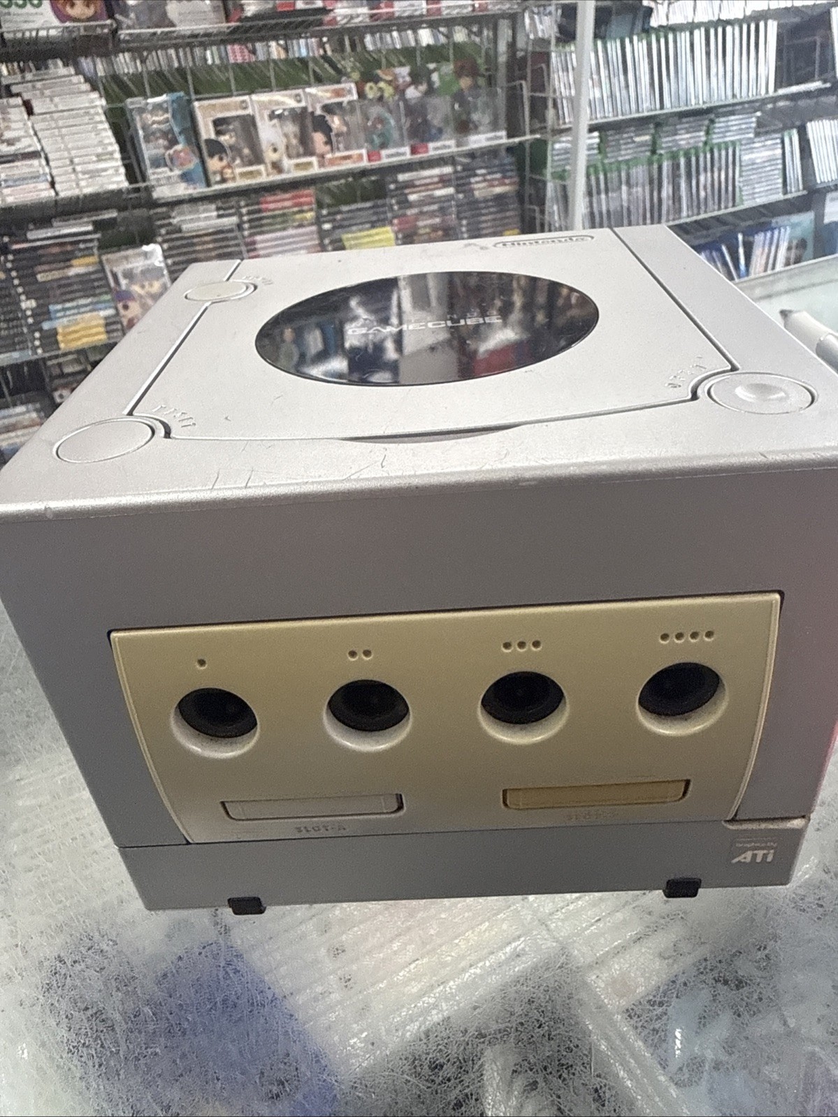 Nintendo DOL-001 USA GameCube Home Console - Silver - Tested Worn