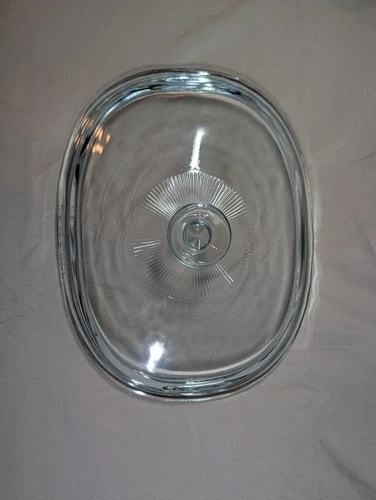 PYREX Corning Ware Glass Oval Replacement Lid DC 1 1/2 C Clear DC 1.5 C