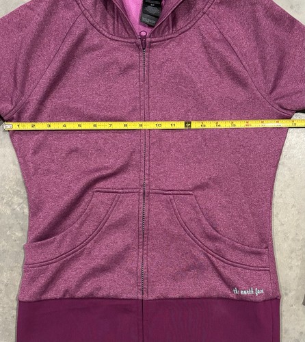 The North Face Fave Full Zip Hoodie Sweatshirt Wein Lila Damen Small - Bild 3 von 6
