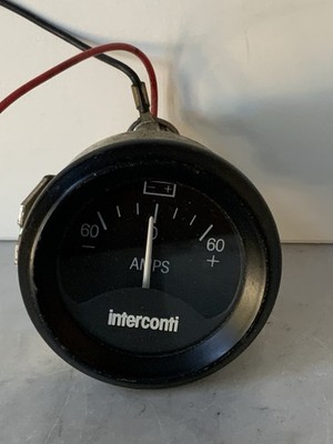 Amperemeter Rundinstrument Interconti 12V für Youngtimer / Oldtimer