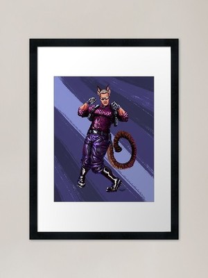 Catboy Wesker gerahmter Kunstdruck gerahmt Wandbild Poster Leinwanddruck Bild