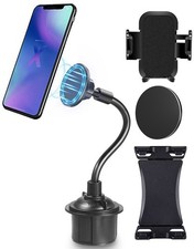 Triple Threat Car Cup Holder Phone Mount for iPhone - Compatible with MagSafe
