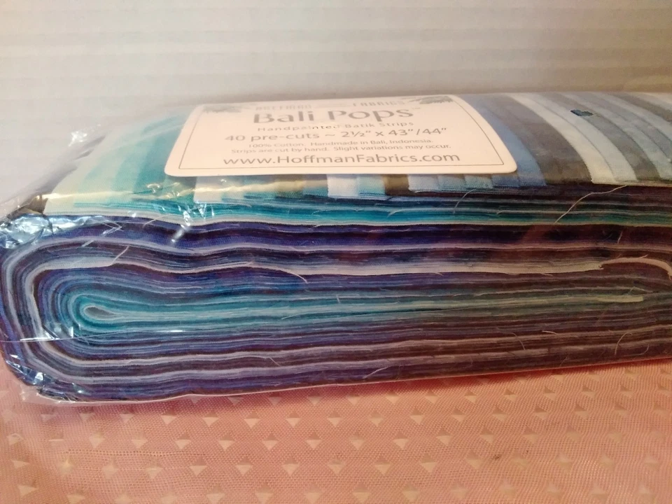 Tela Hoffman Telas Bali Pops #BP-508-BREAKERS 40 Pre Corte 2 1/2 x 43"/44" Foto 4 de 4