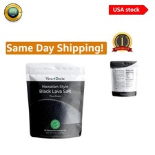 5 lb Fine Grain Hawaiian Black Lava Sea Salt - Elevate Your Culinary Creations