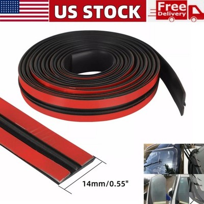 5M Rubber Seal Strip Car Windshield Edge Molding Trim Protector Guard Weather