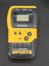 Sony SRF-M70 Walkman Sports FM/AM Radio Yellow Tested and It Works Vintage
